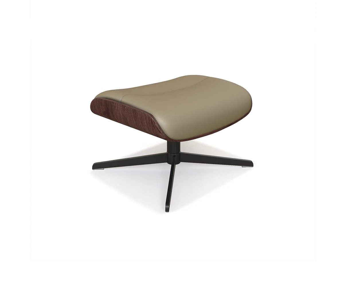 Alvar Leather Recliner And Ottoman - Image 17