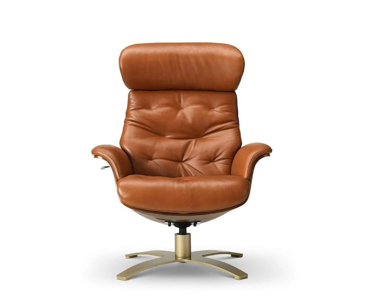 Anselmo Leather Recliner & Ottoman - Image 19