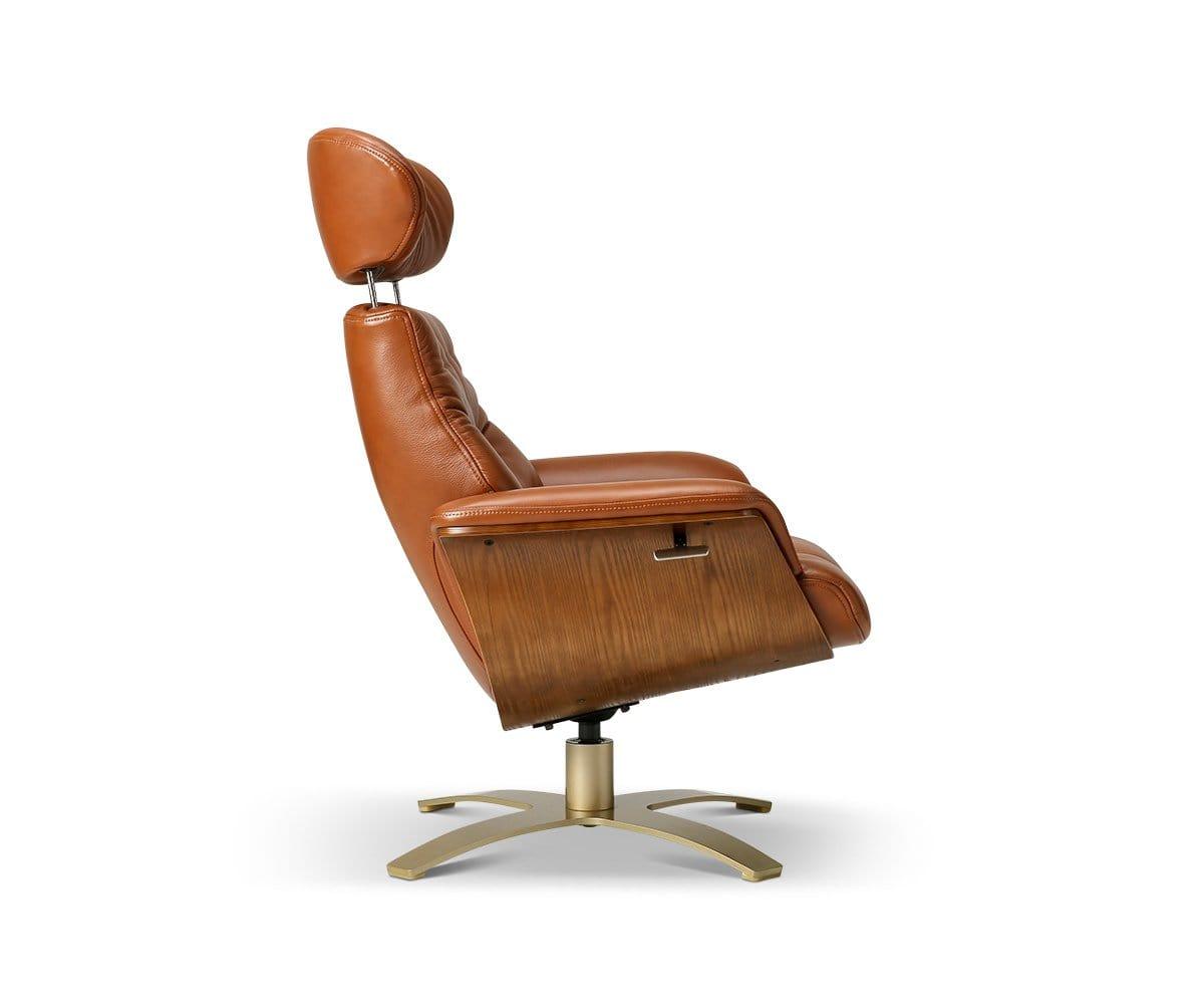 Anselmo Leather Recliner & Ottoman - Image 22
