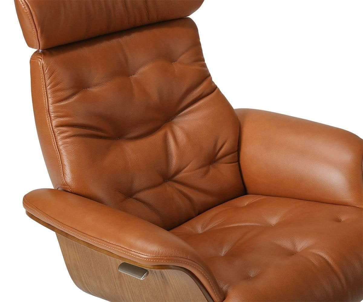 Anselmo Leather Recliner & Ottoman - Image 27