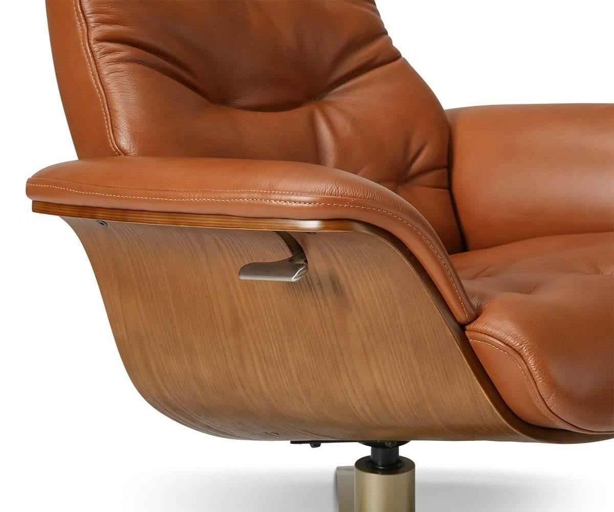 Anselmo Leather Recliner & Ottoman - Image 28