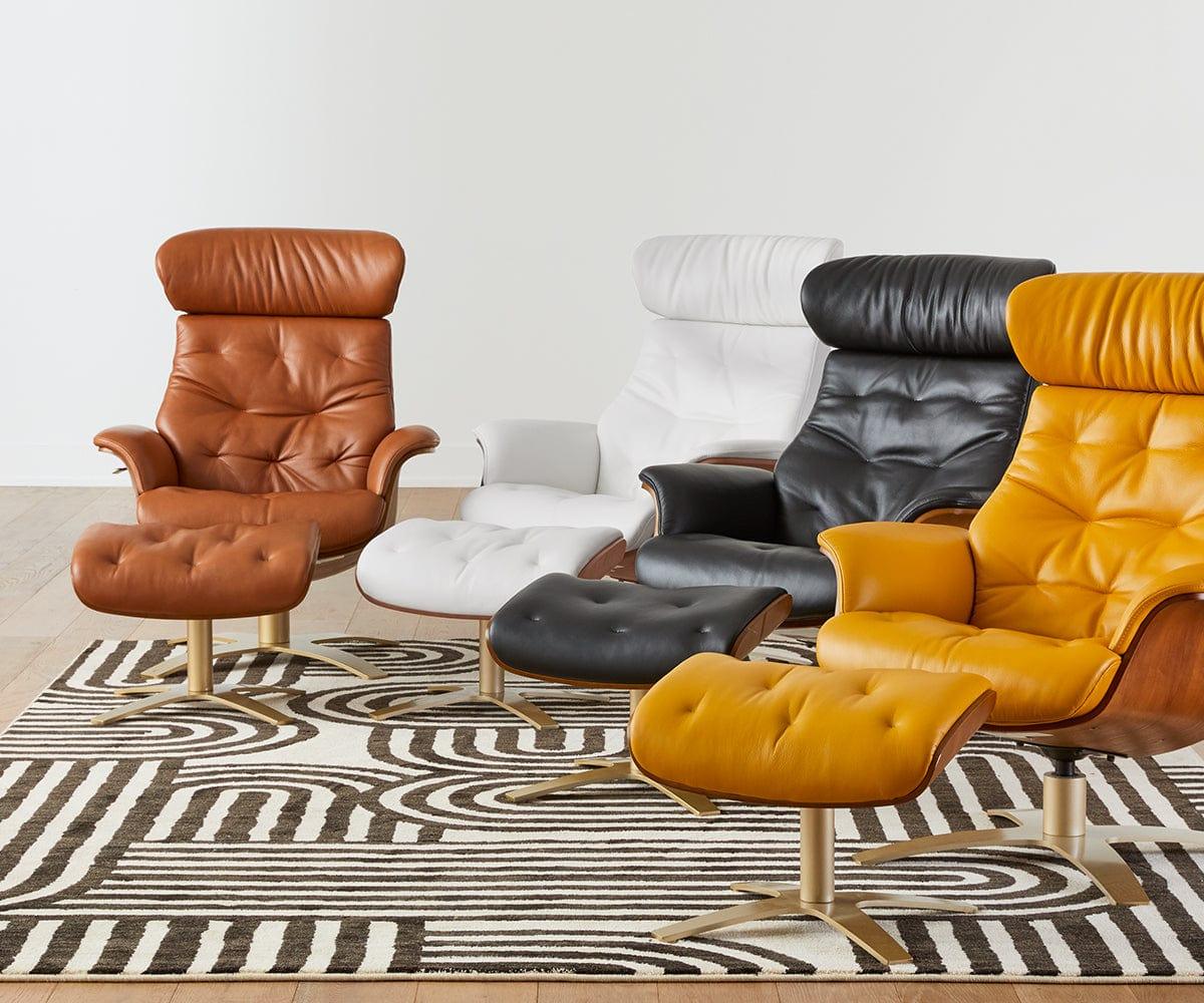 Anselmo Leather Recliner & Ottoman - Image 7