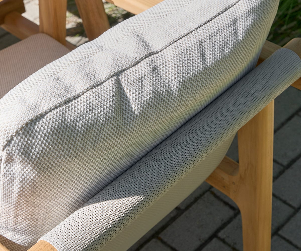 Beck Teak Outdoor Armless Dining Chair - Image 3