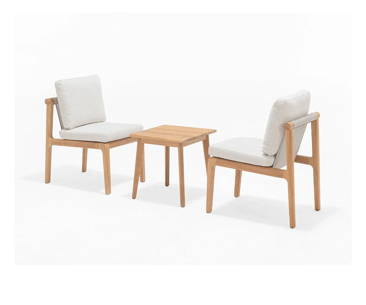 Beck Teak Outdoor End Table - Image 2