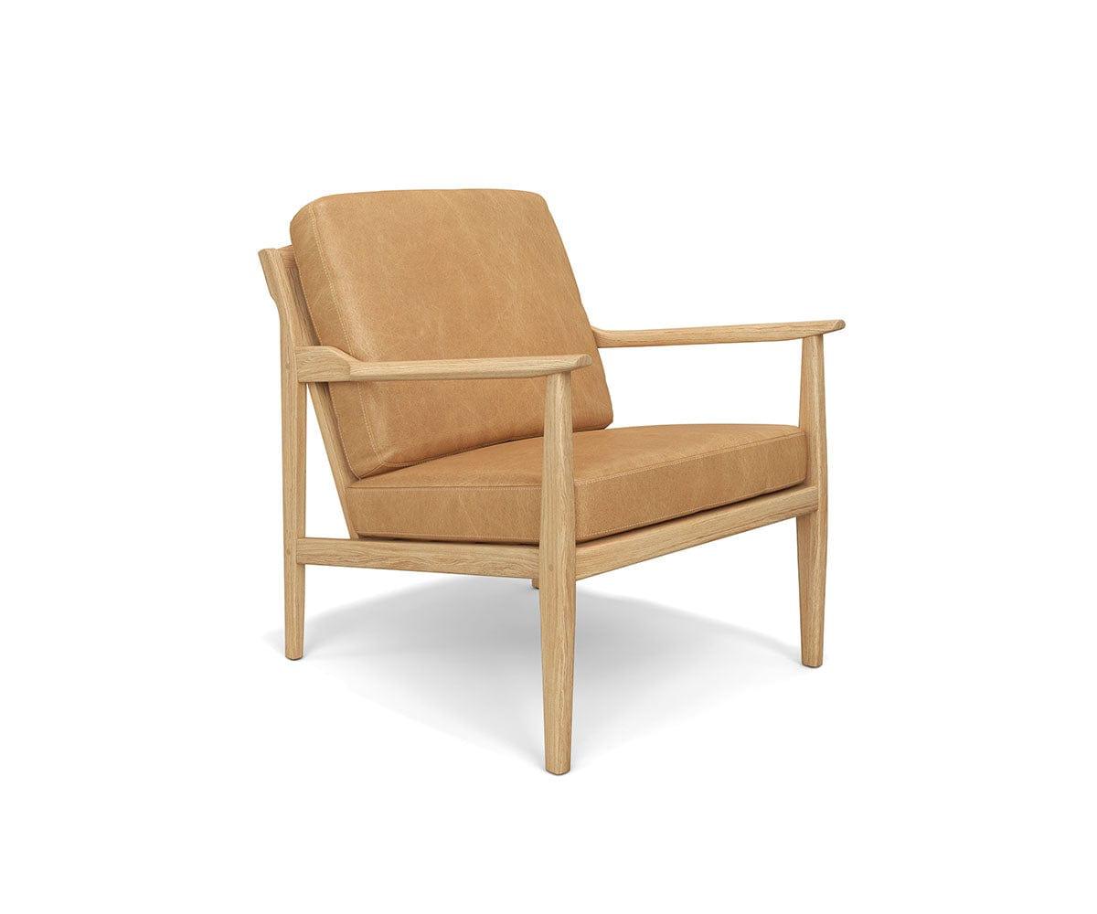 Bodie Cane Back Leather Lounge Chair - Image 2