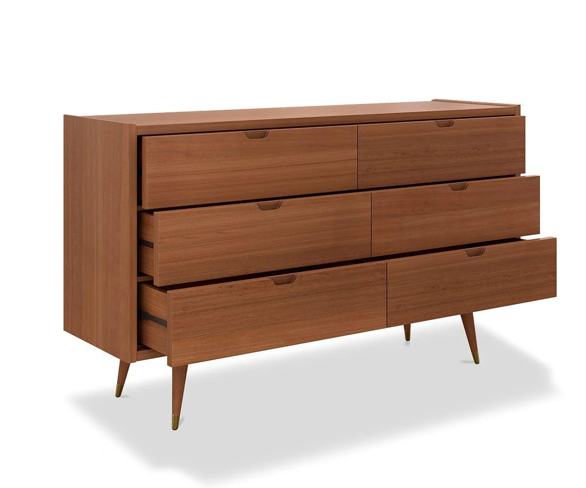 Bolig Double Dresser - Light Walnut Stain - Image 4