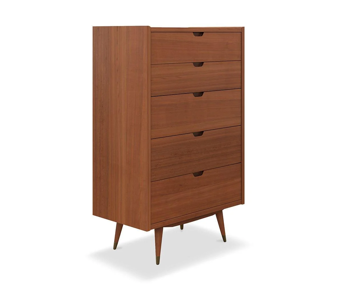 Bolig High Chest - Light Walnut Stain - Image 2