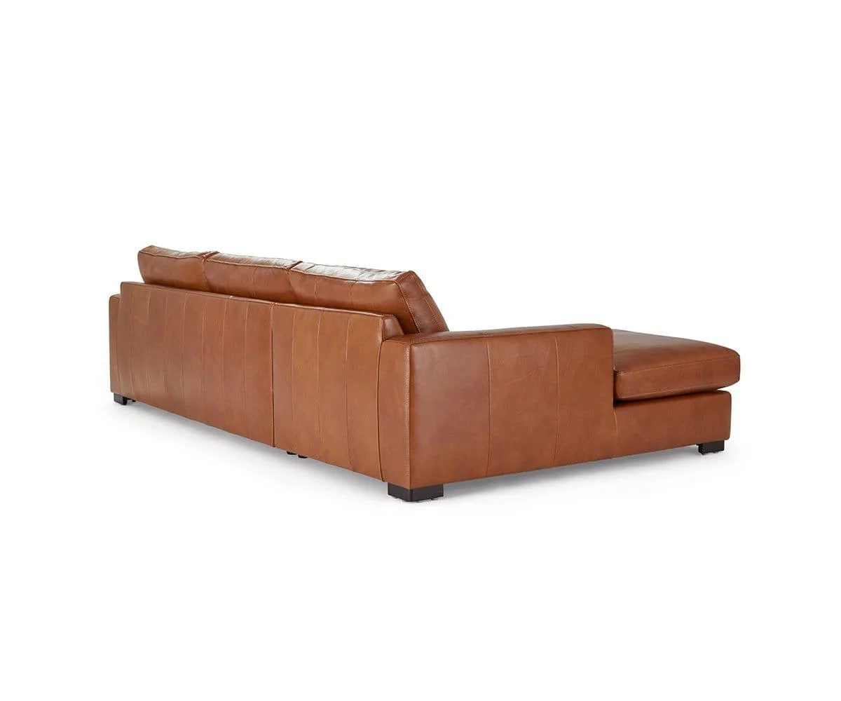 Braxten Leather Left Chaise Sectional - Image 6