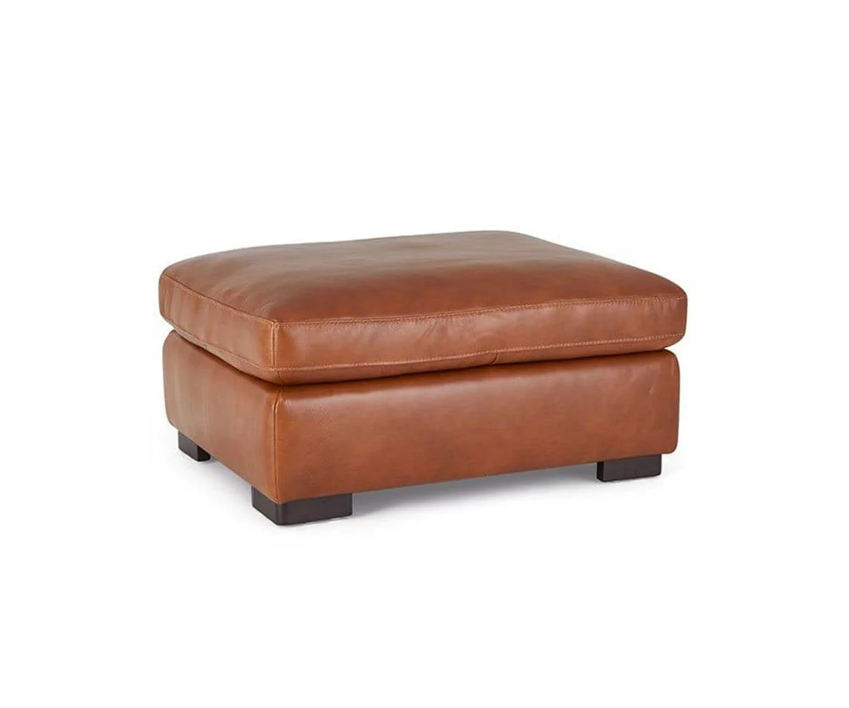 Braxten Leather Ottoman - Image 3