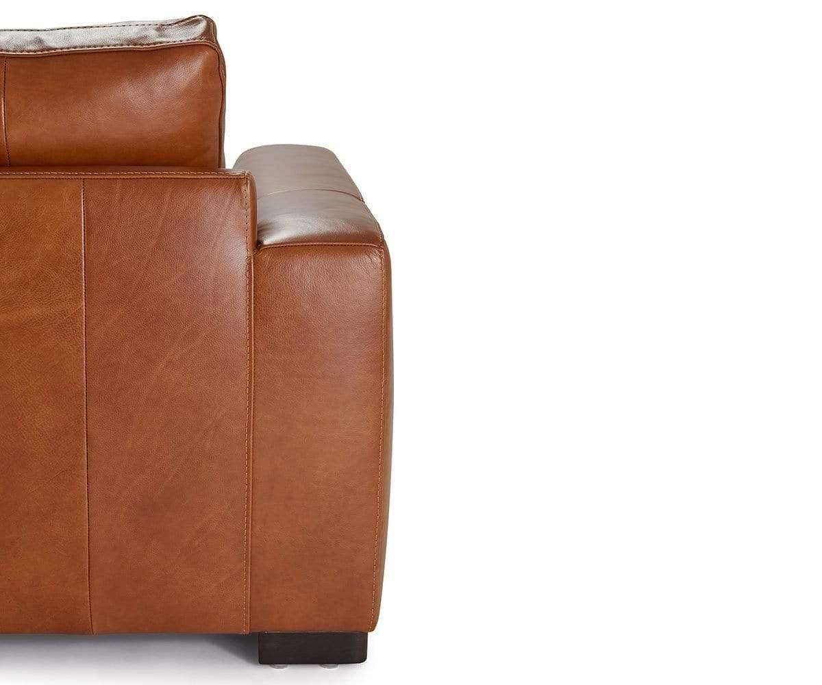 Braxten Leather Right Chaise Sectional - Image 7
