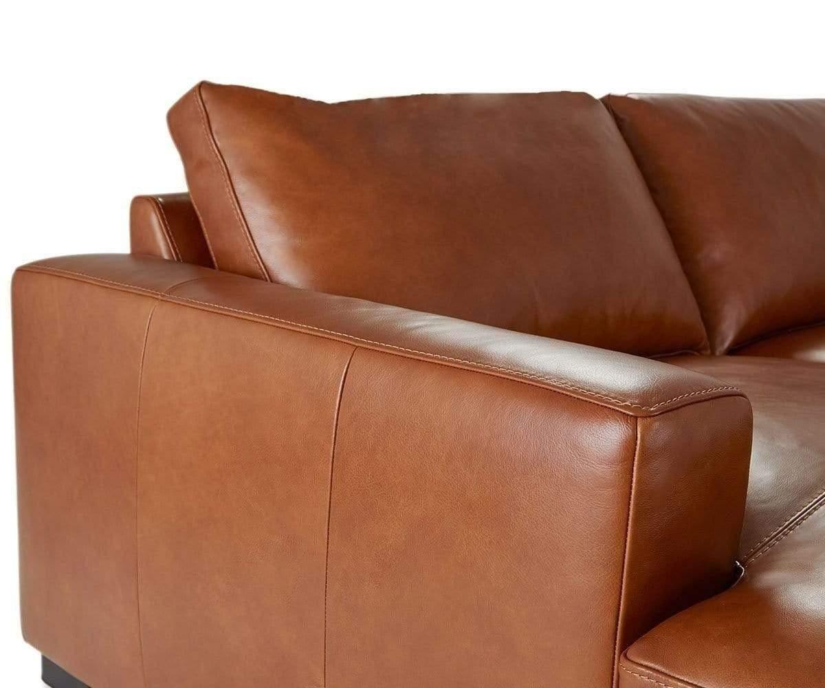 Braxten Leather Right Chaise Sectional - Image 8