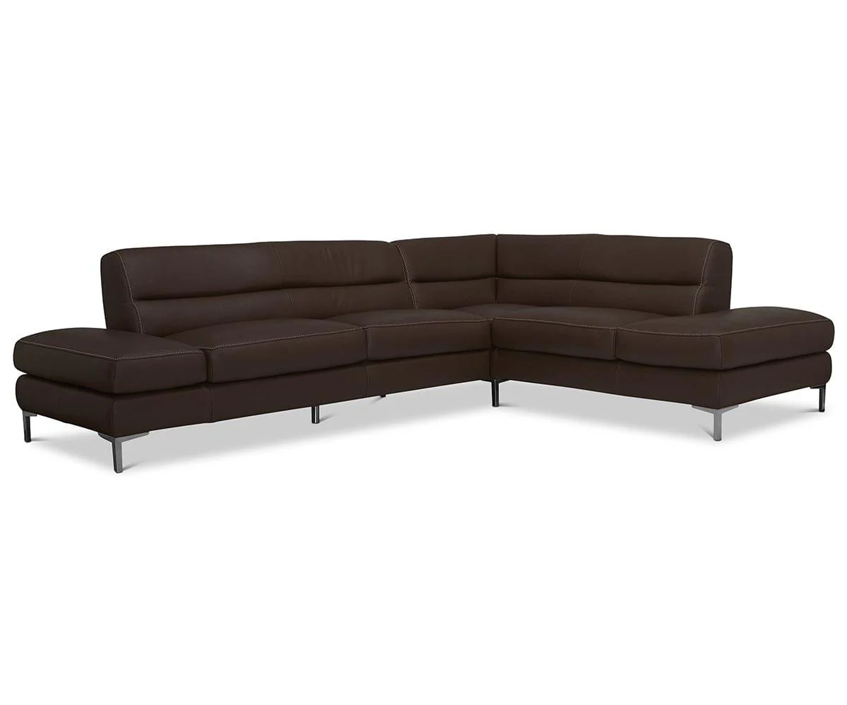 Campsis Leather Right Sectional - Image 4