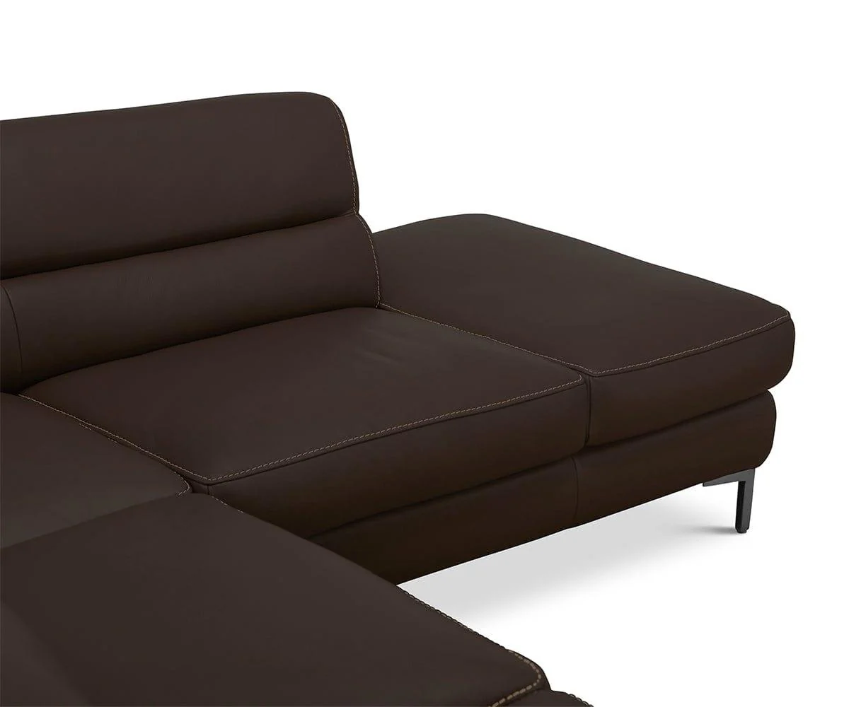 Campsis Leather Right Sectional - Image 7