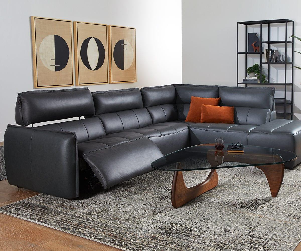 Carson Leather Power Reclining Sectional - Image 10