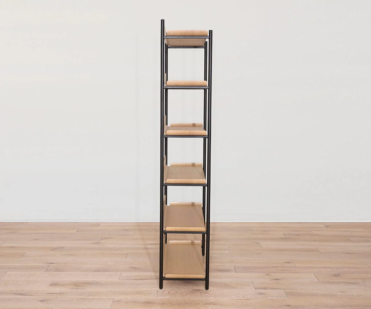 Freya 6 Shelves - Oak - Image 5