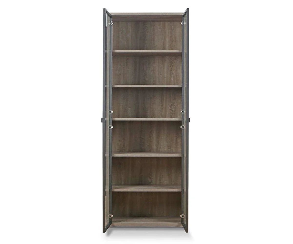 Gammel High Bookcase with Glass Doors - Image 4