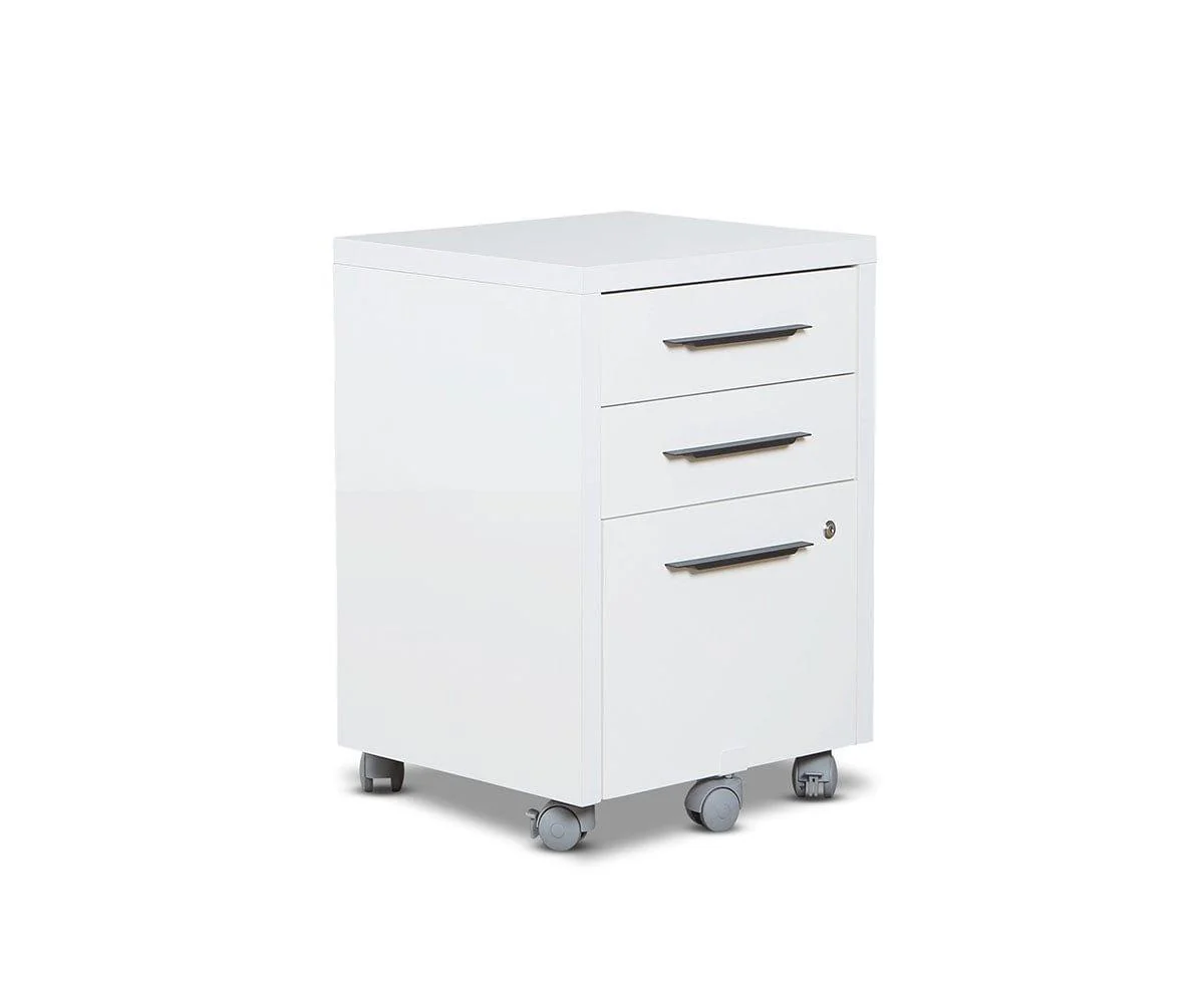 Gammel Mobile File Pedestal - White - Image 3