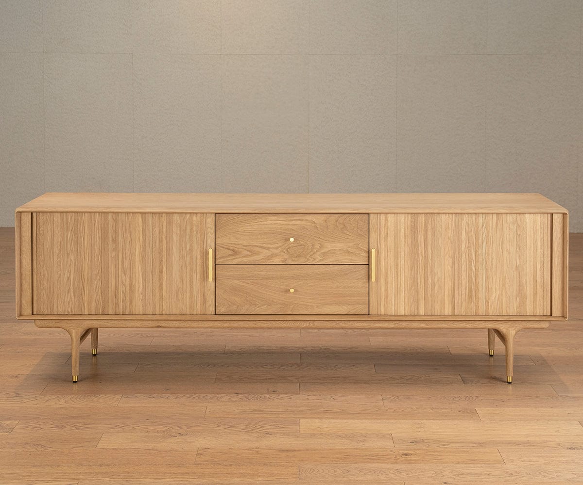 Hendrick 79" Media Stand  - White Oak - Image 5