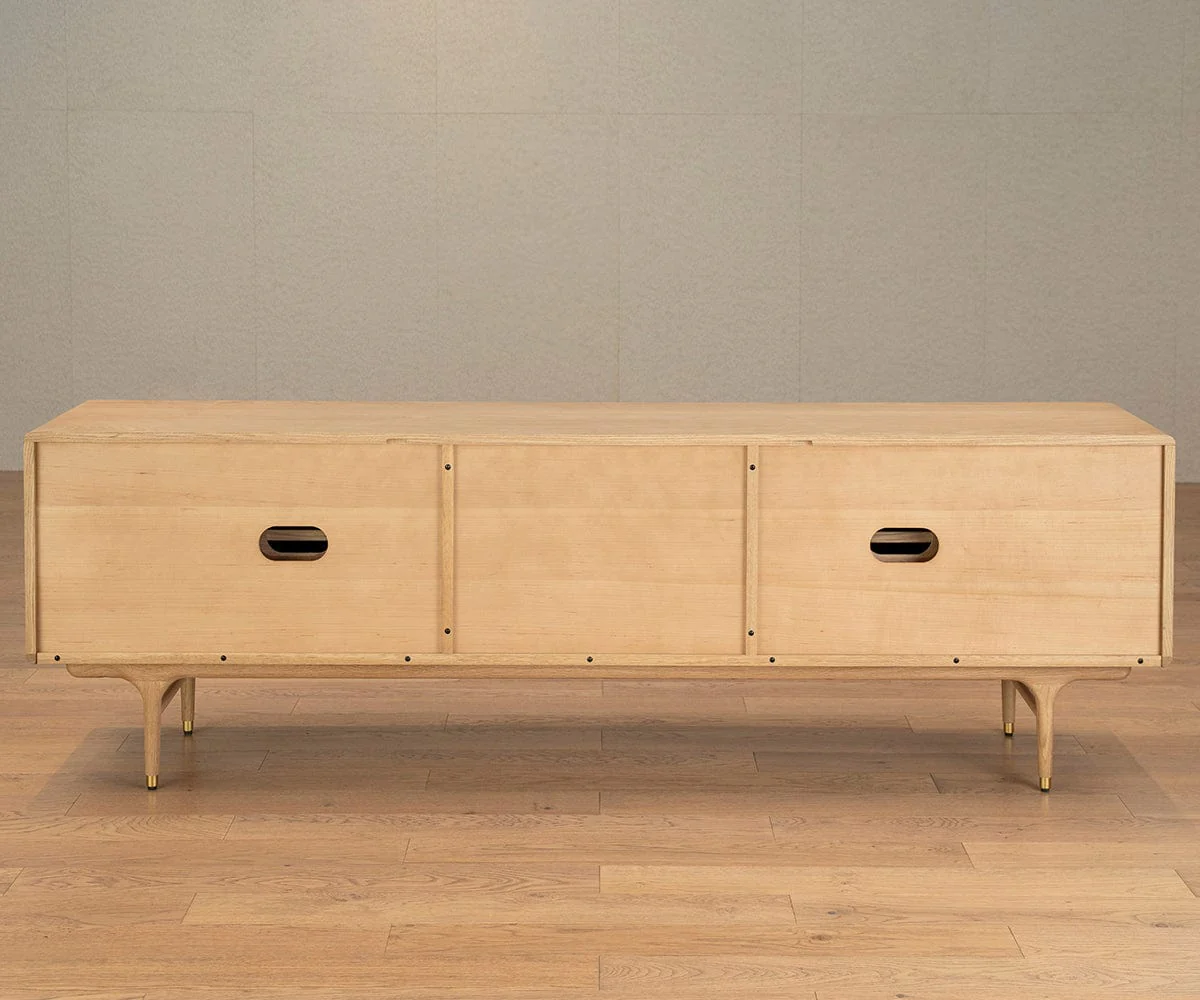 Hendrick 79" Media Stand  - White Oak - Image 8