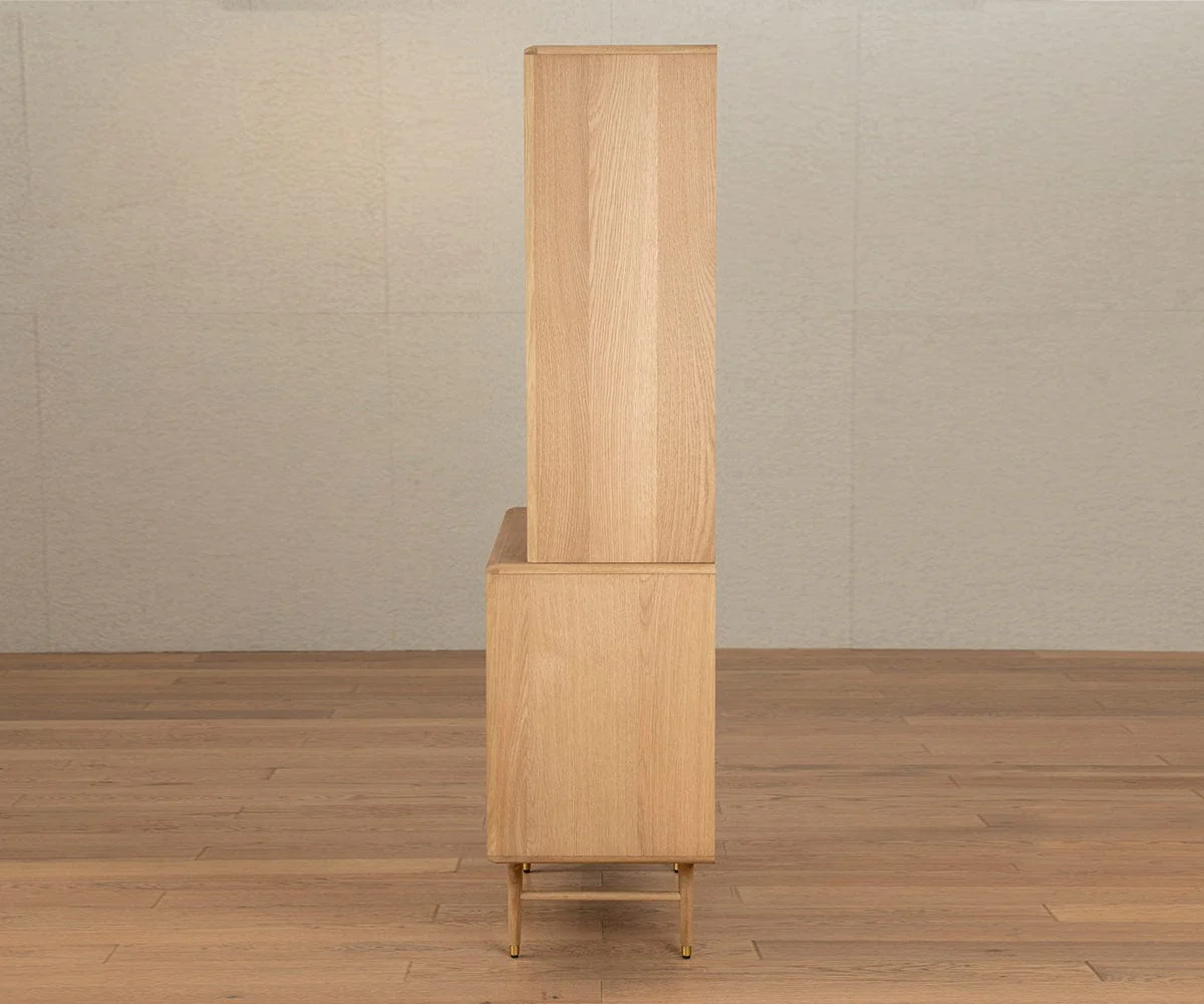 Hendrick High Cabinet - White Oak - Image 6
