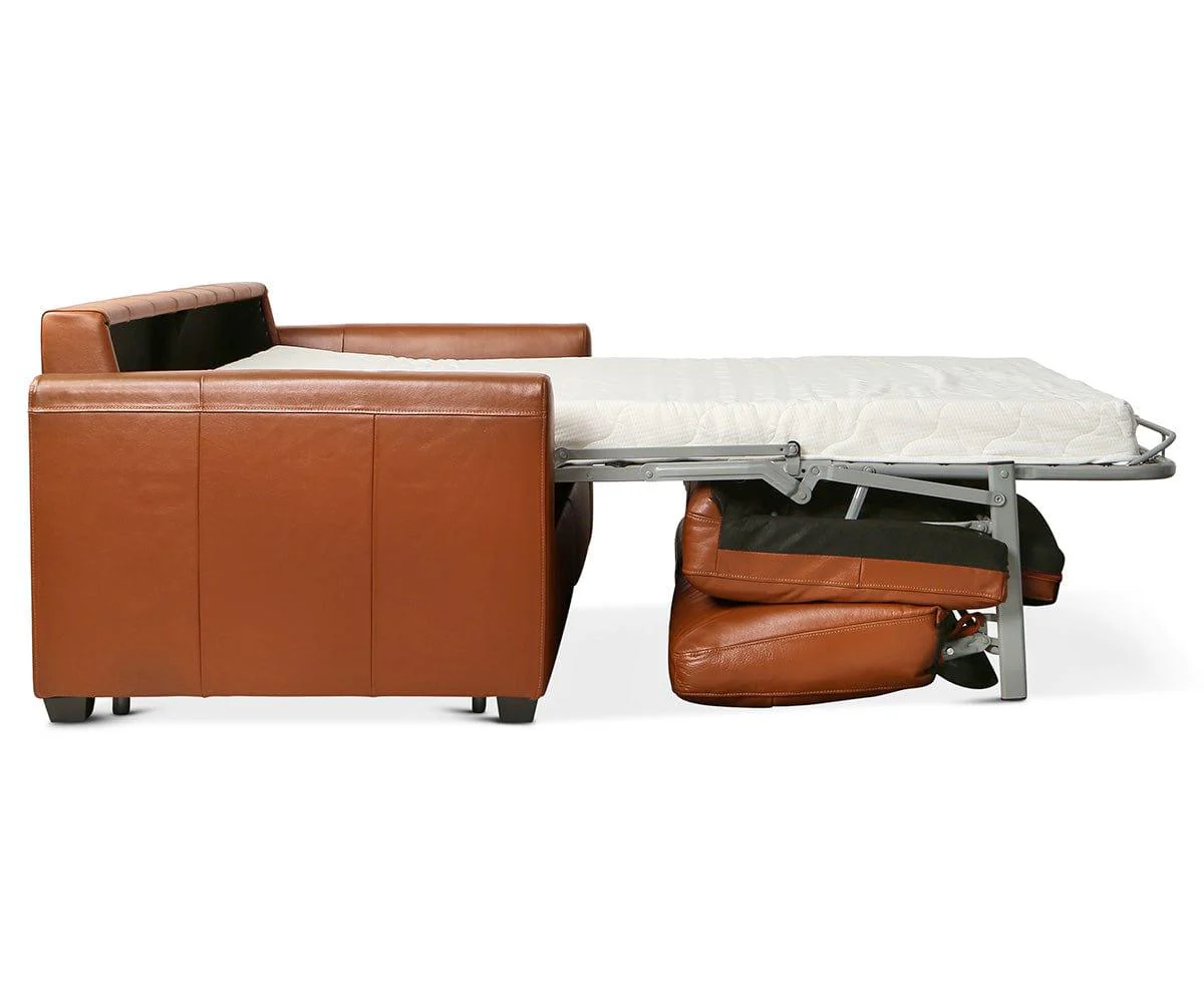 Jonas Leather Full Sleeper Sofa - Image 13