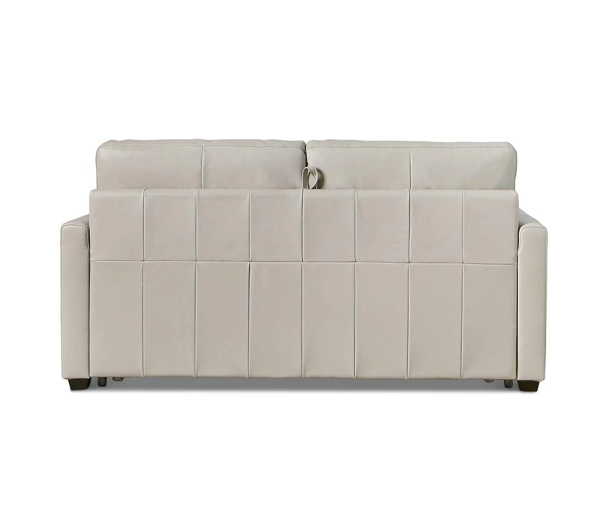 Jonas Leather Full Sleeper Sofa - Image 15