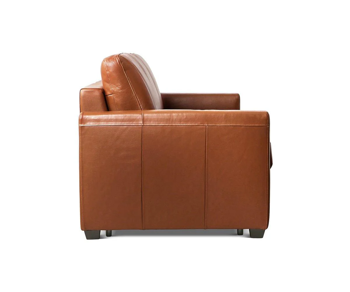 Jonas Leather Full Sleeper Sofa - Image 3