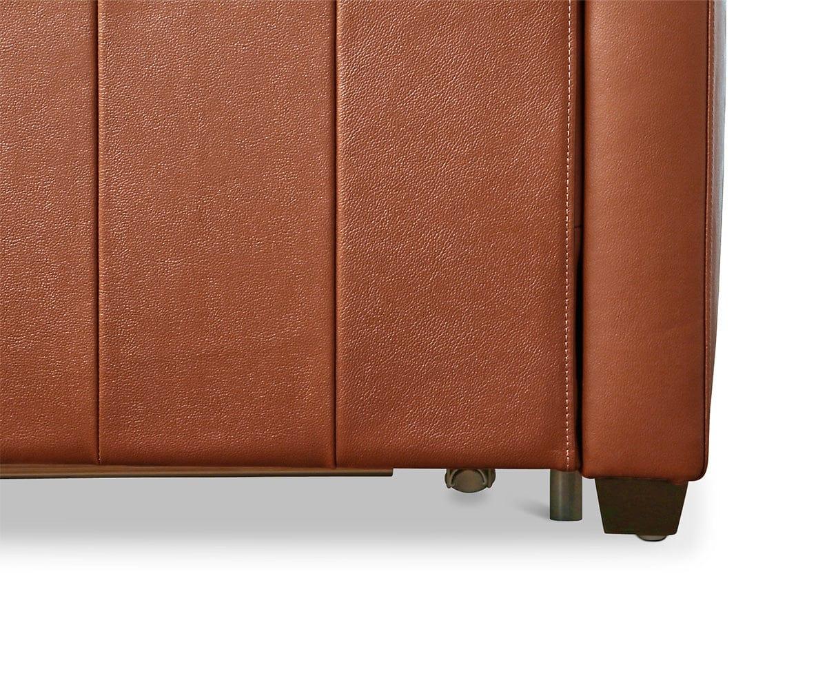 Jonas Leather Full Sleeper Sofa - Image 9