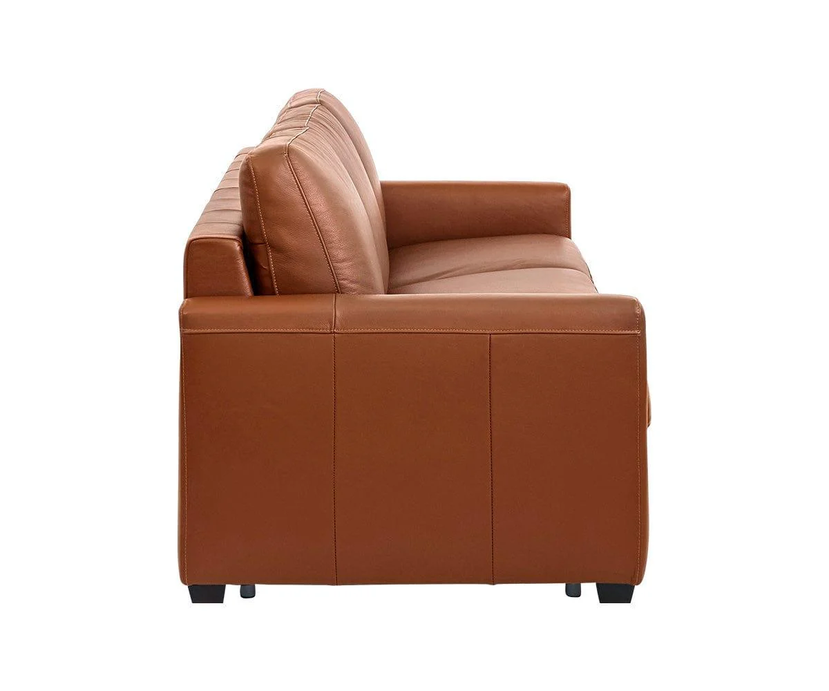 Jonas Leather Queen Sleeper Sofa - Image 5