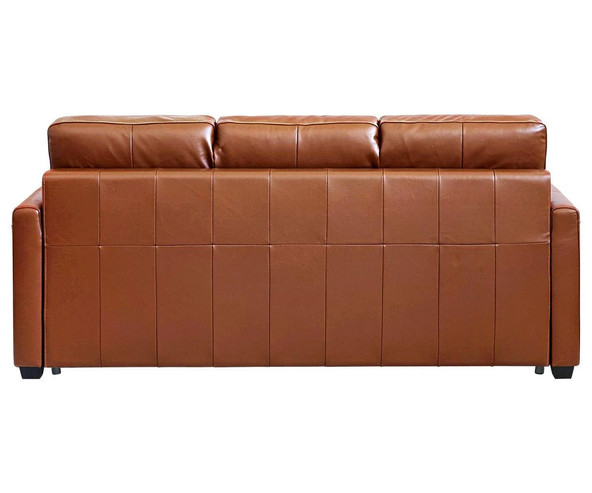 Jonas Leather Queen Sleeper Sofa - Image 7