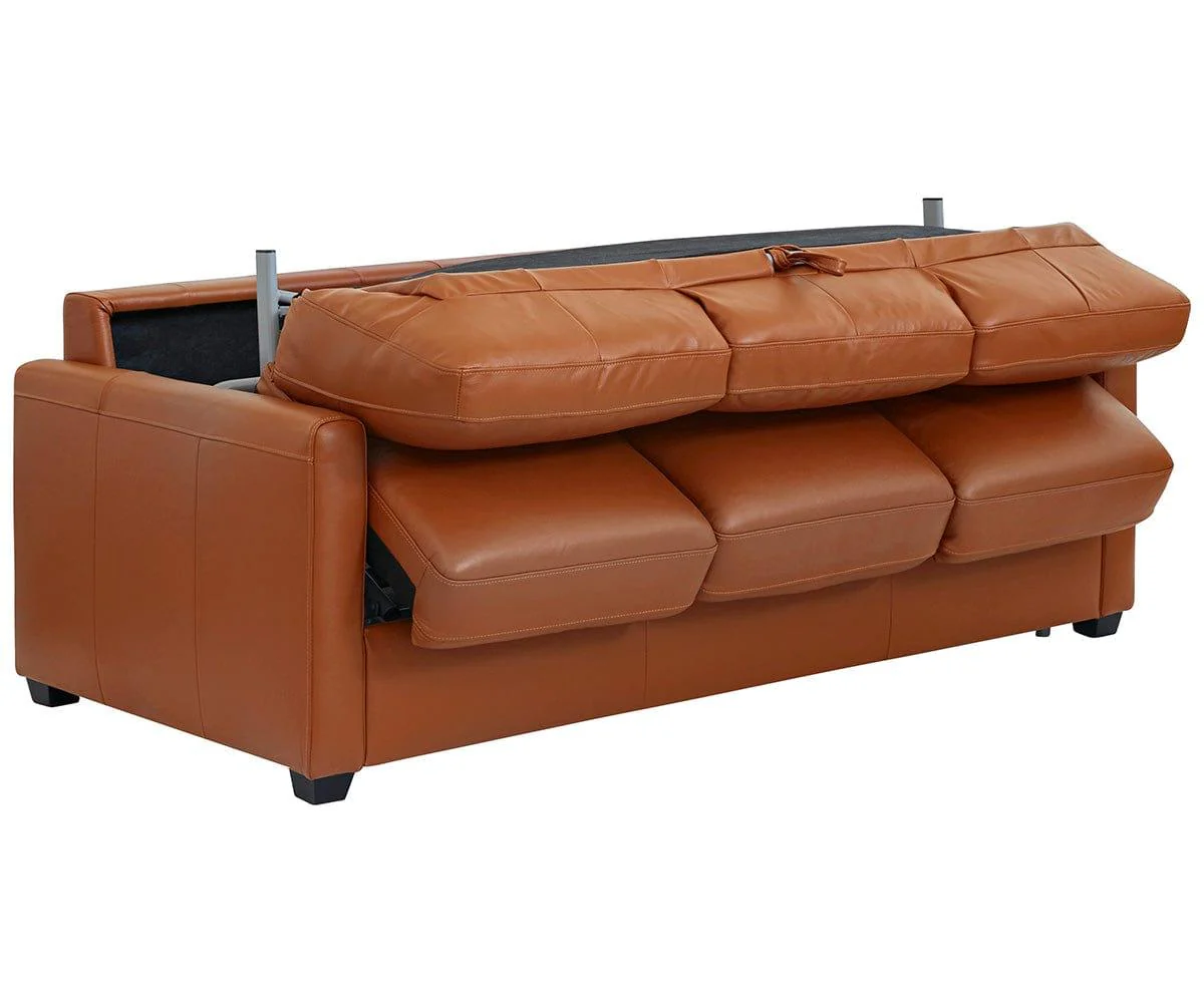 Jonas Leather Queen Sleeper Sofa - Image 8