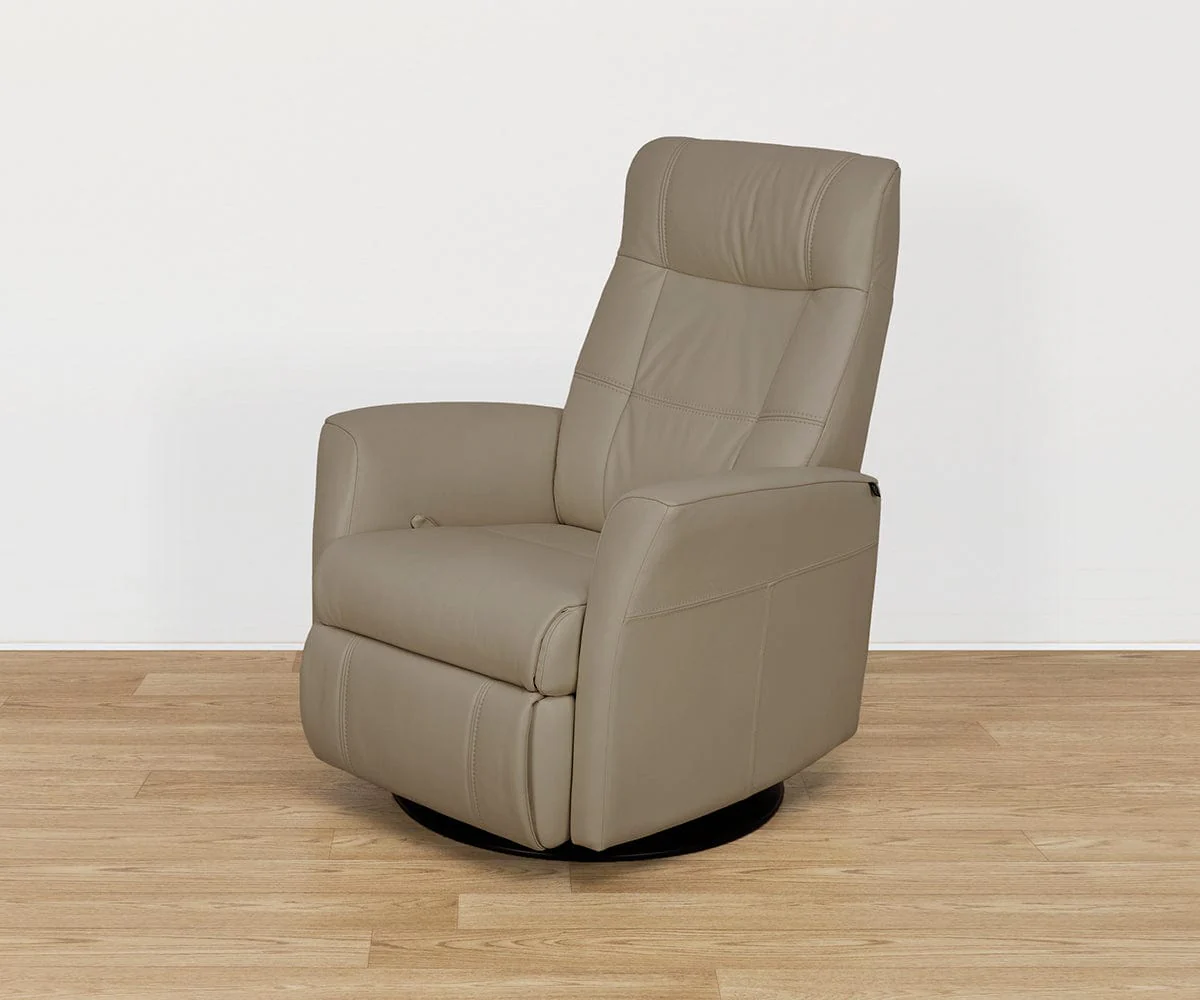Lathan Manual Leather Recliner - Image 3