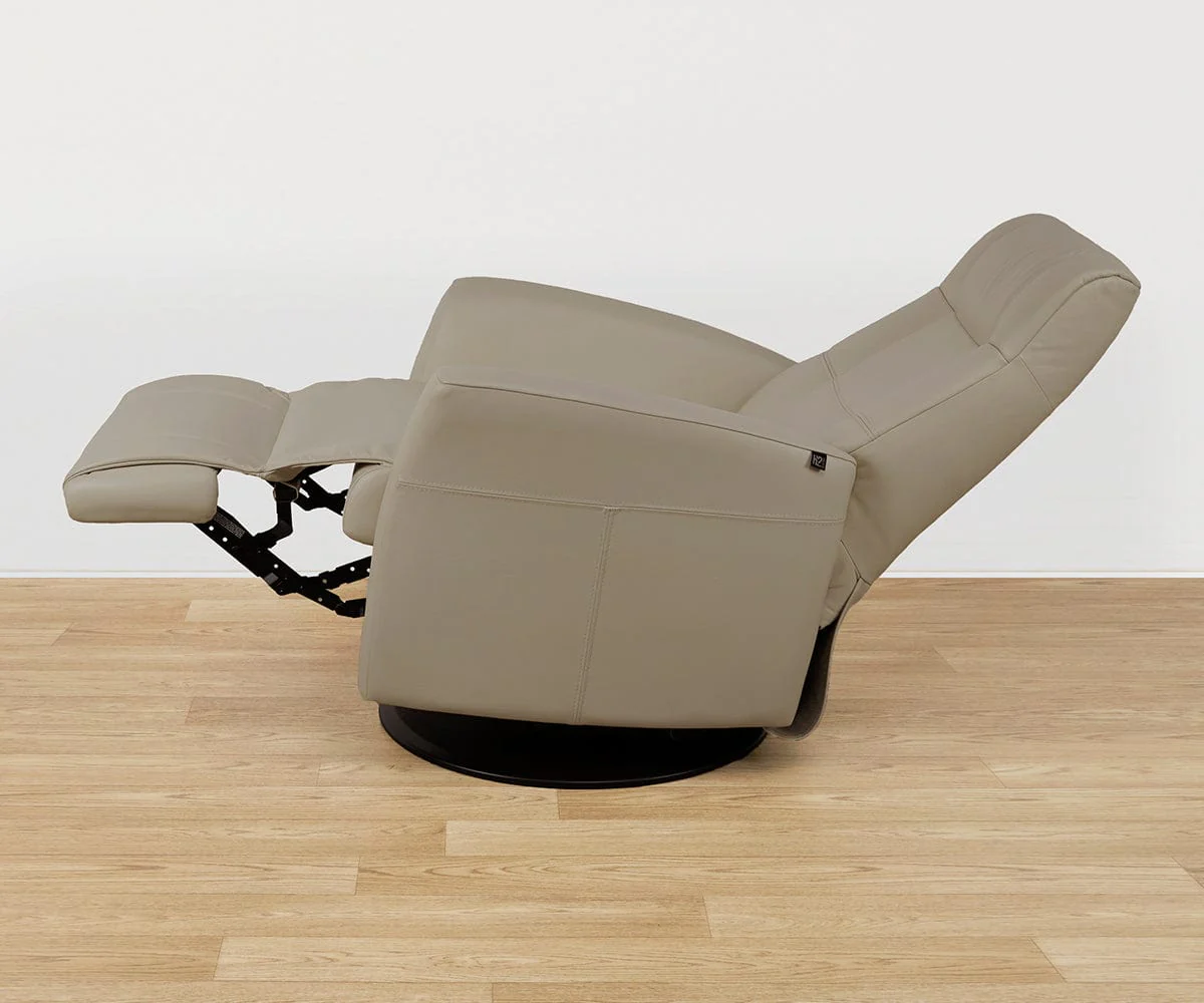 Lathan Manual Leather Recliner - Image 6