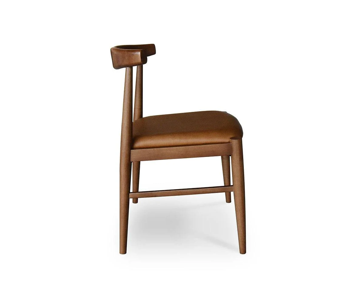 Miles Leather Dining Chair - Image 3