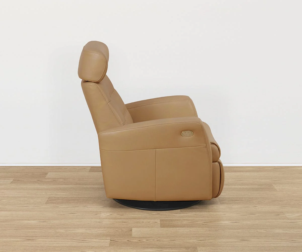 Norrell Power Leather Recliner - Image 4