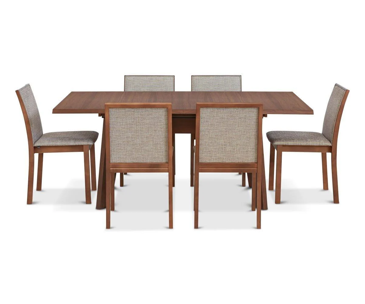 Randers Rectangular Extension Table - Walnut - Image 10
