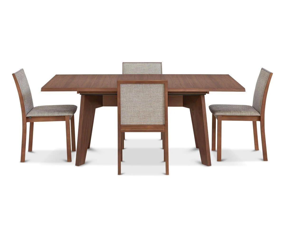 Randers Rectangular Extension Table - Walnut - Image 9