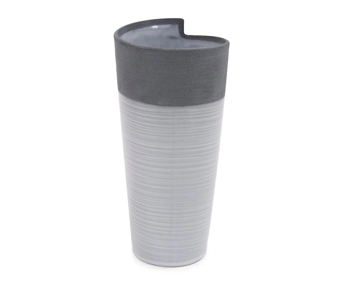 Rolled Two Tone Vase - Image 10