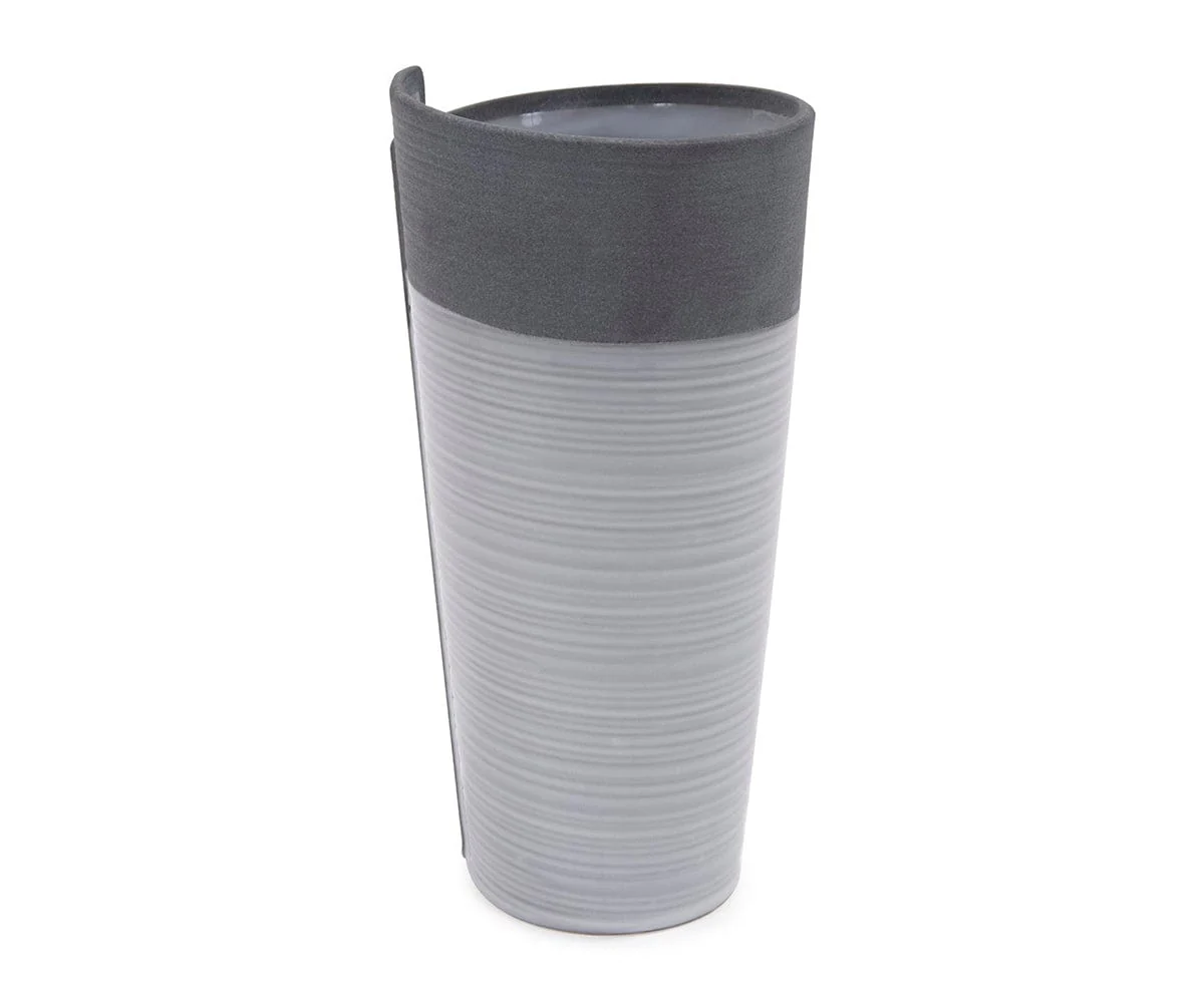 Rolled Two Tone Vase - Image 9