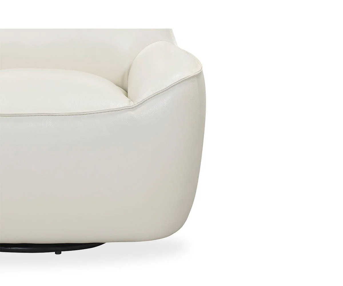 Rost Leather Swivel Chair - Image 7