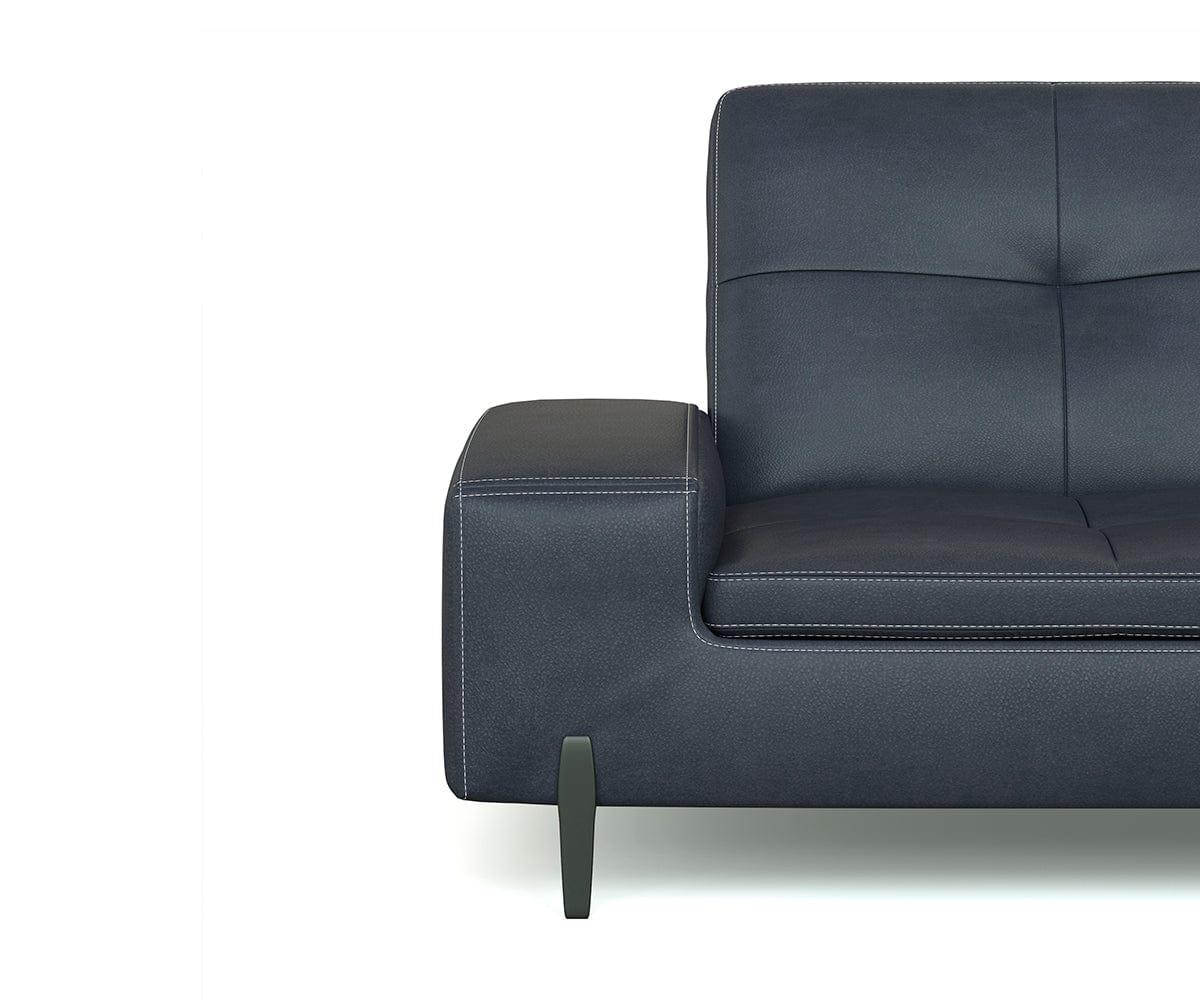 Santina Leather Right Sectional - Image 5