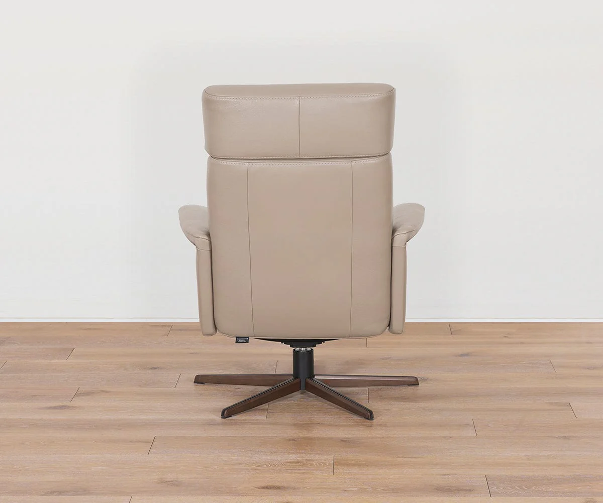 Steffen Leather Recliner & Ottoman - Image 5