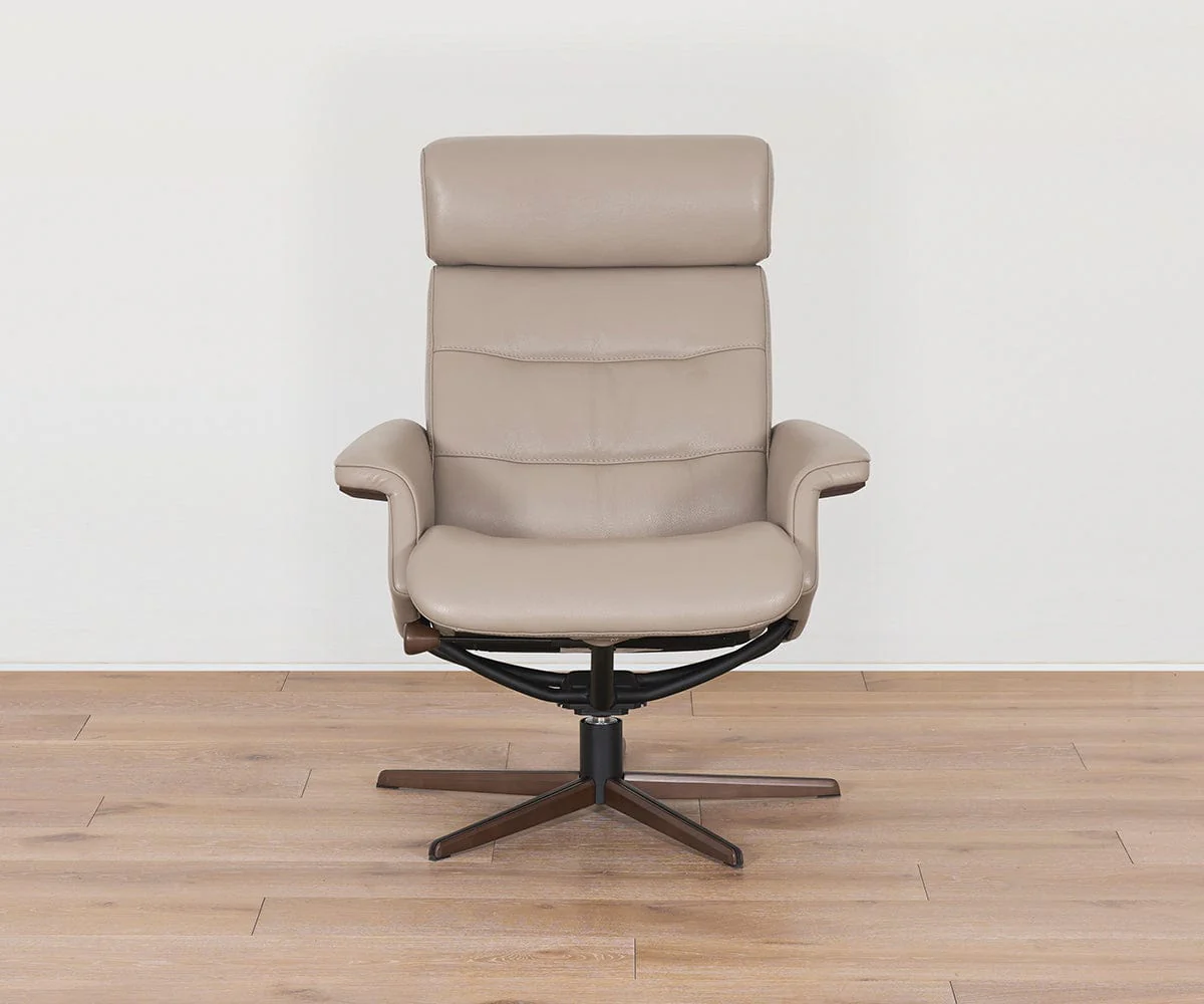 Steffen Leather Recliner & Ottoman - Image 7