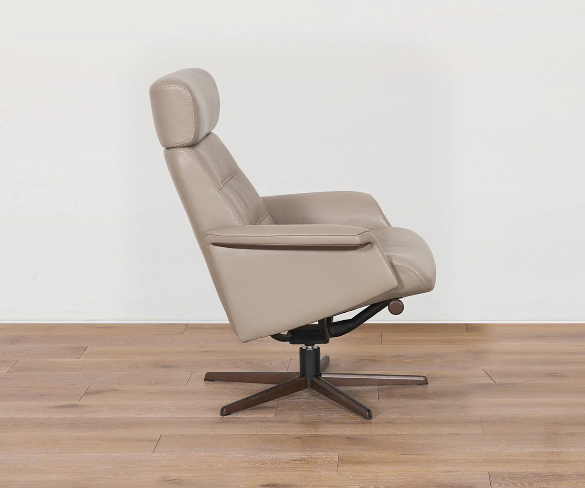 Steffen Leather Recliner & Ottoman - Image 9