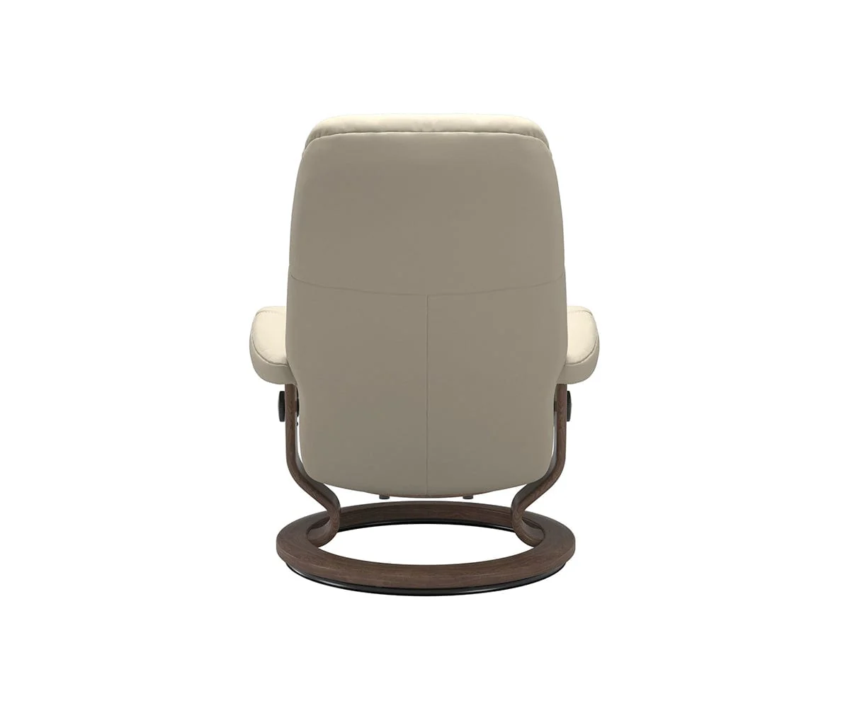 Stressless® Consul Recliner & Ottoman - Cream - Image 4
