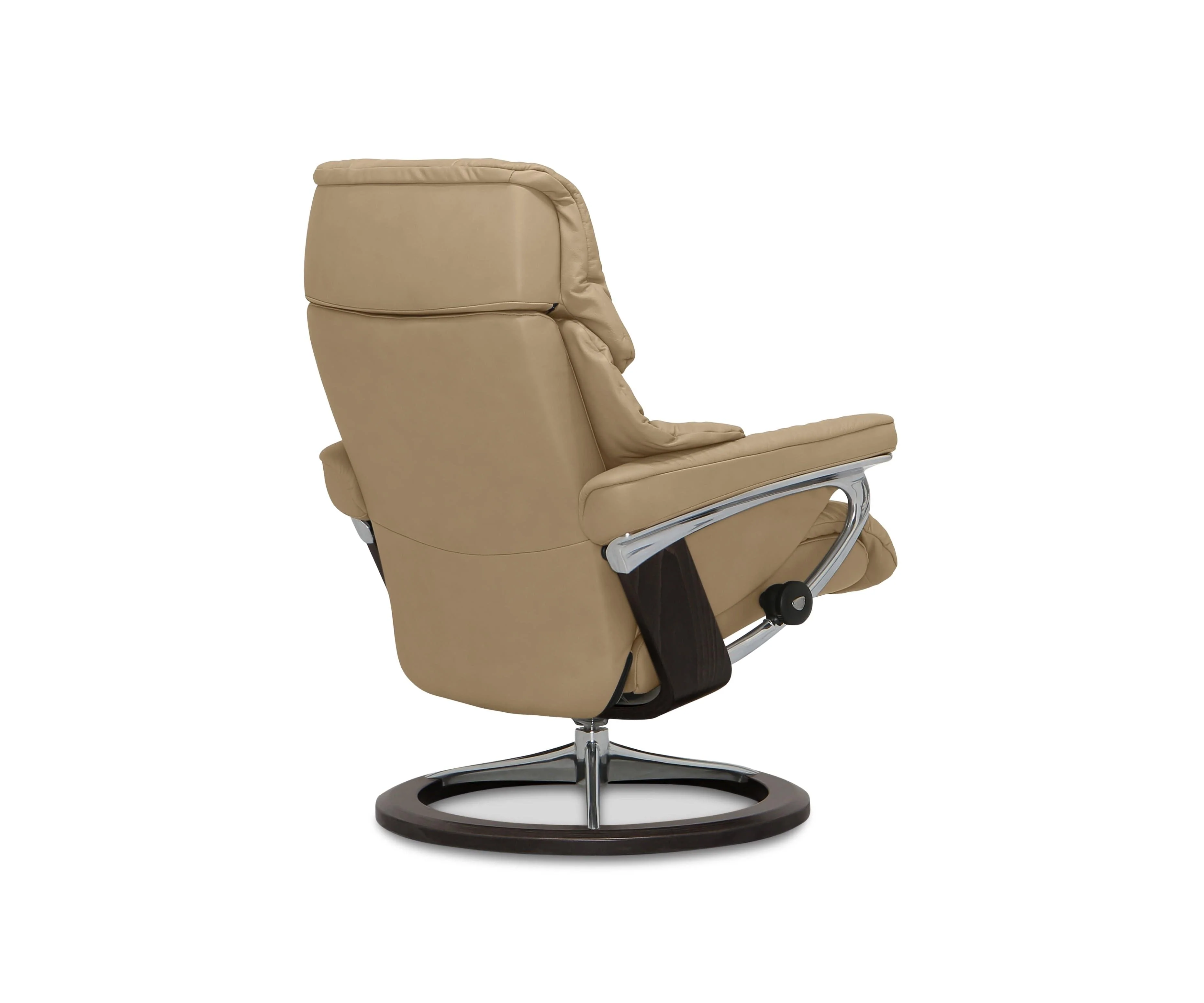 Stressless® Reno Recliner & Ottoman with Signature Base - Sand - Image 7