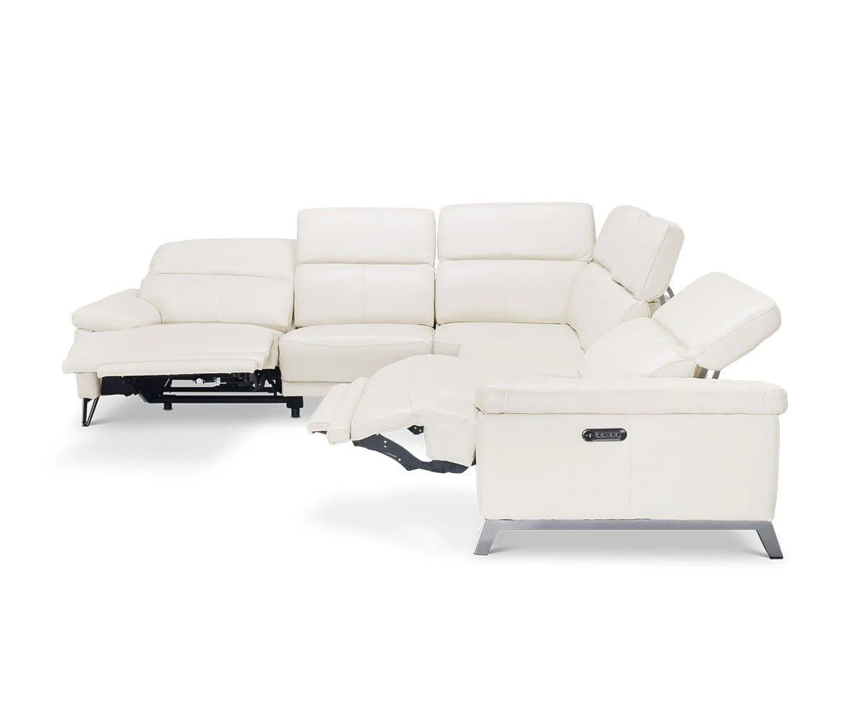 Voss Leather Power Reclining Sectional - Image 5
